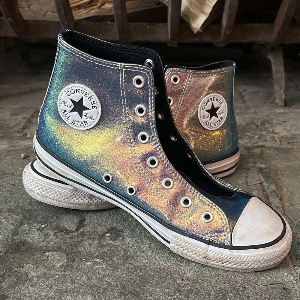 Converse Iridescent High-Top Sneakers
